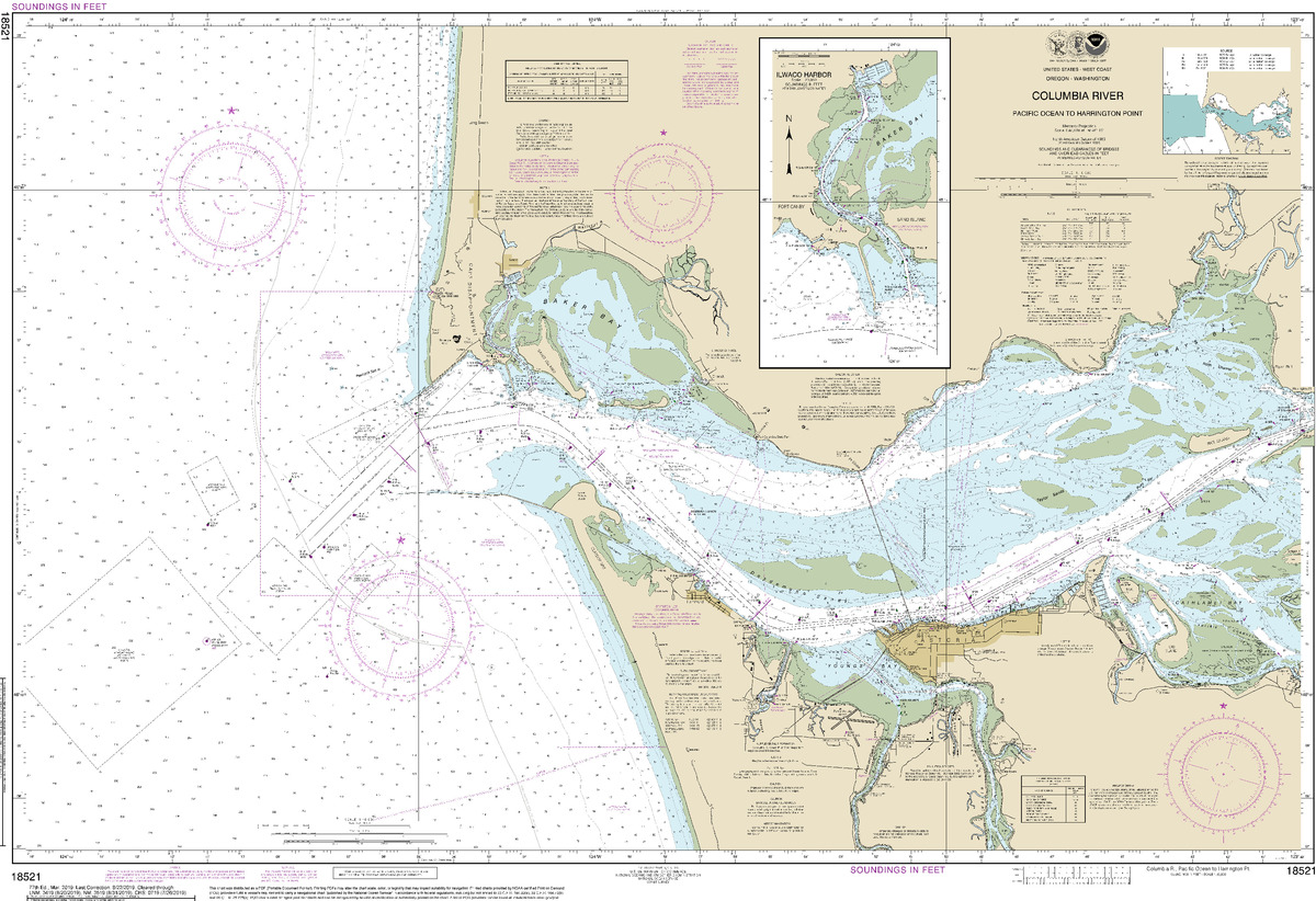 (image for) Columbia River Pacific Ocean to Harrington Point - Click Image to Close