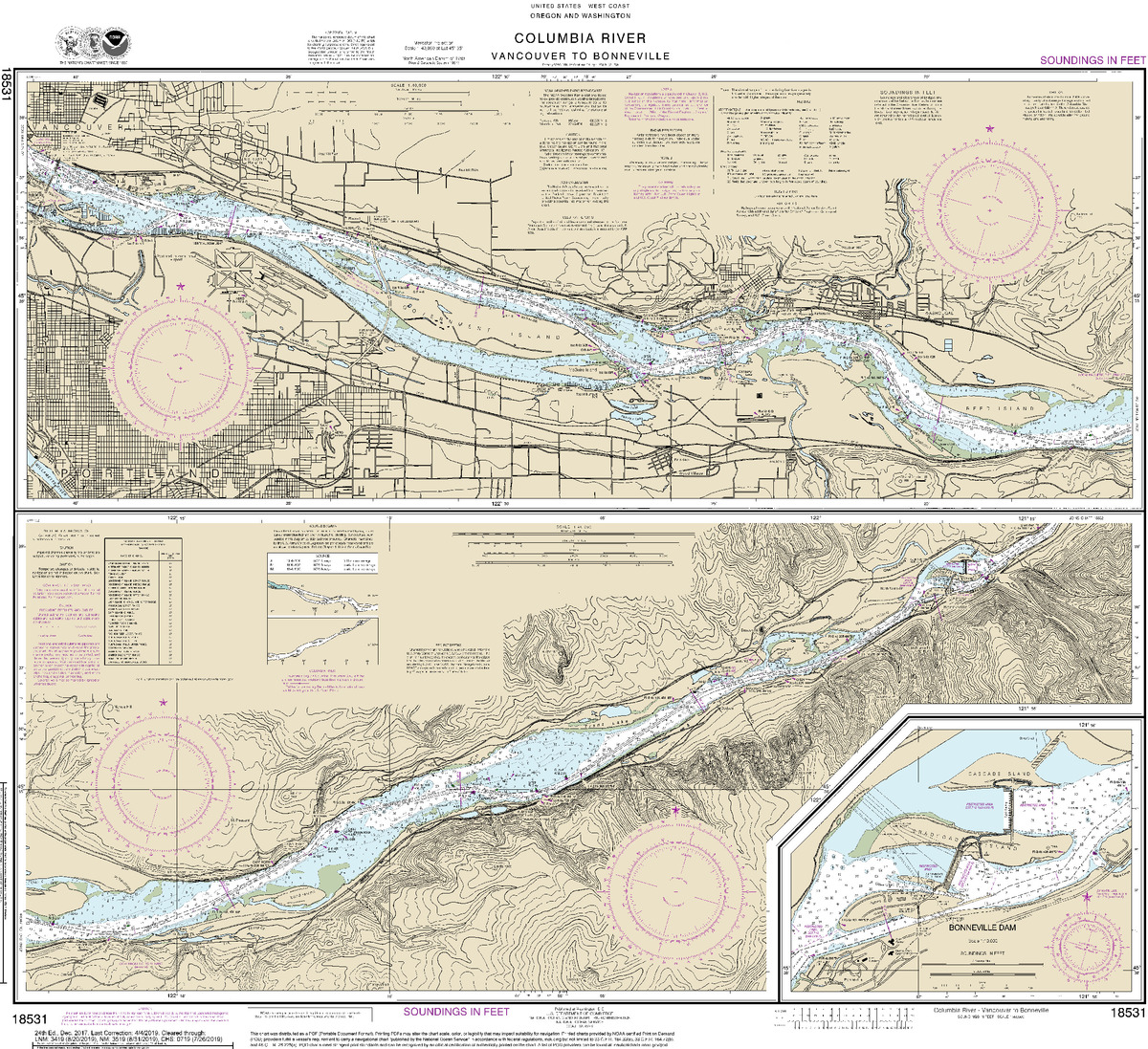 (image for) Columbia River Vancouver to Bonneville - Click Image to Close