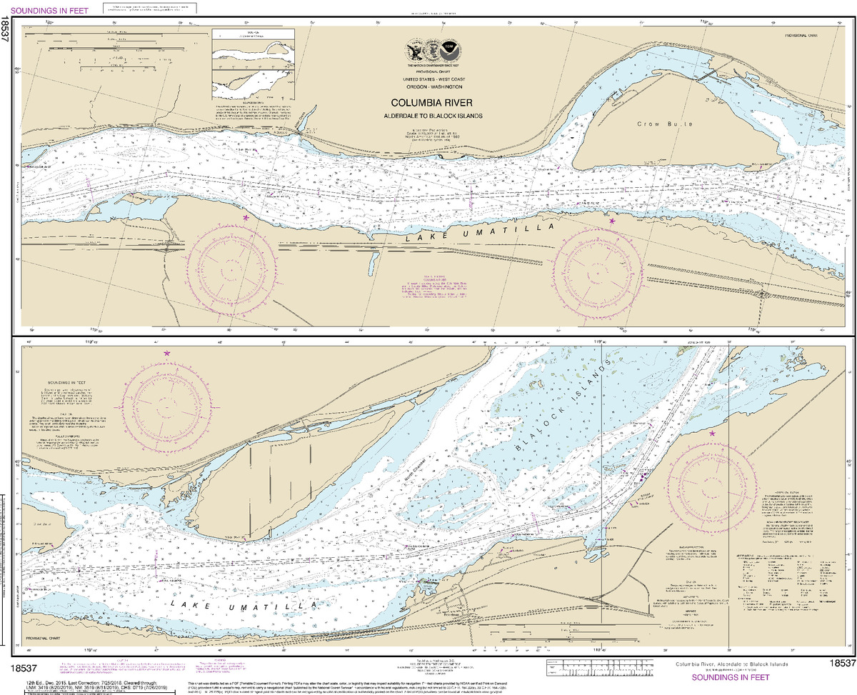 (image for) Columbia River Alderdale to Blalock Islands - Click Image to Close