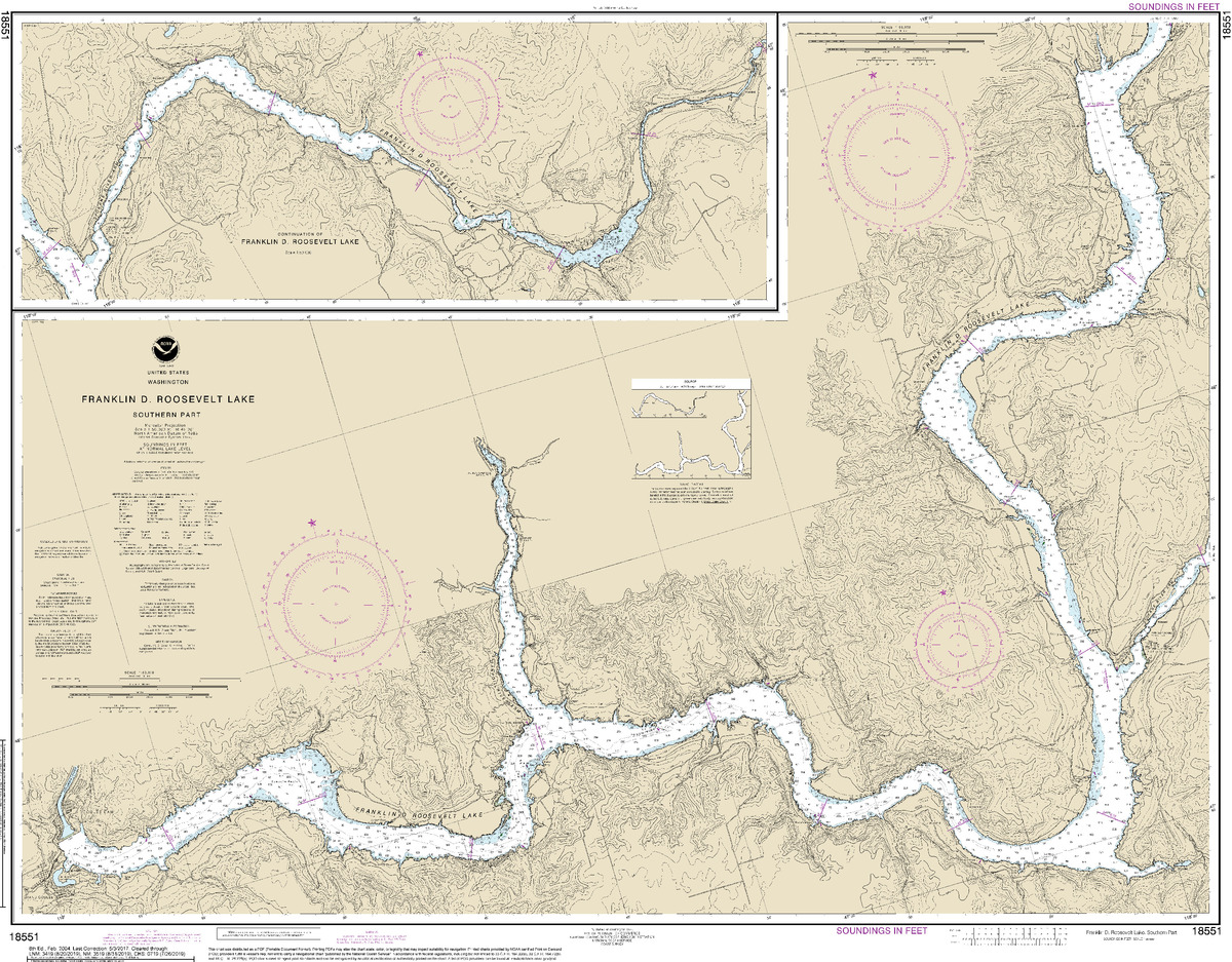 (image for) FRANKLIN D. ROOSEVELT LAKE Southern part - Click Image to Close