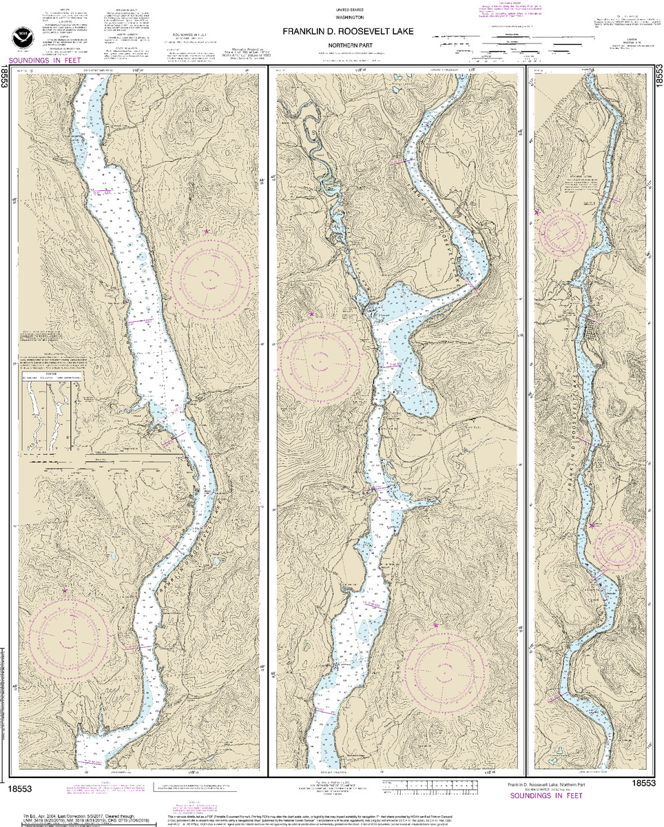 (image for) FRANKLIN D. ROOSEVELT LAKE Northern part - Click Image to Close