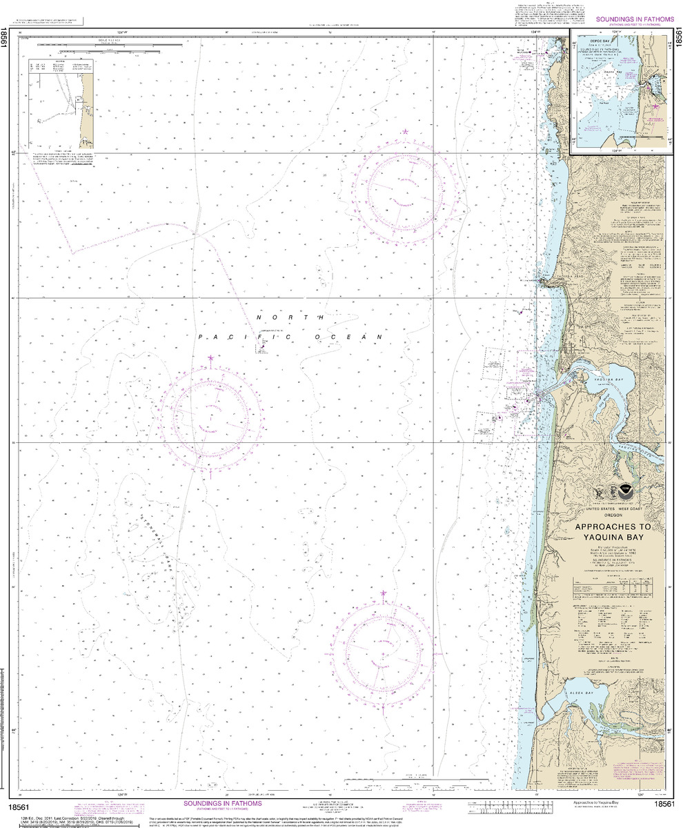 (image for) Approaches to Yaquina Bay - Click Image to Close