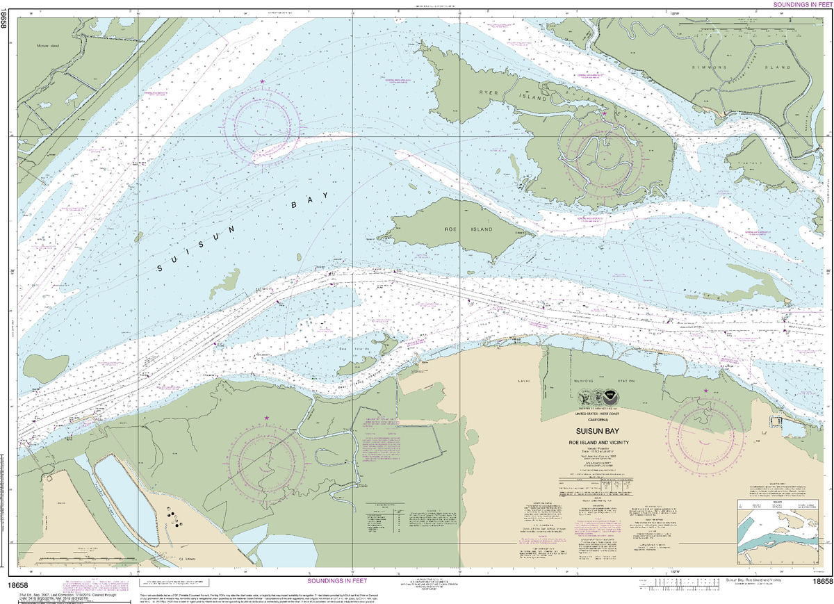 (image for) SUISUN BAY-Roe Island and vicinity - Click Image to Close