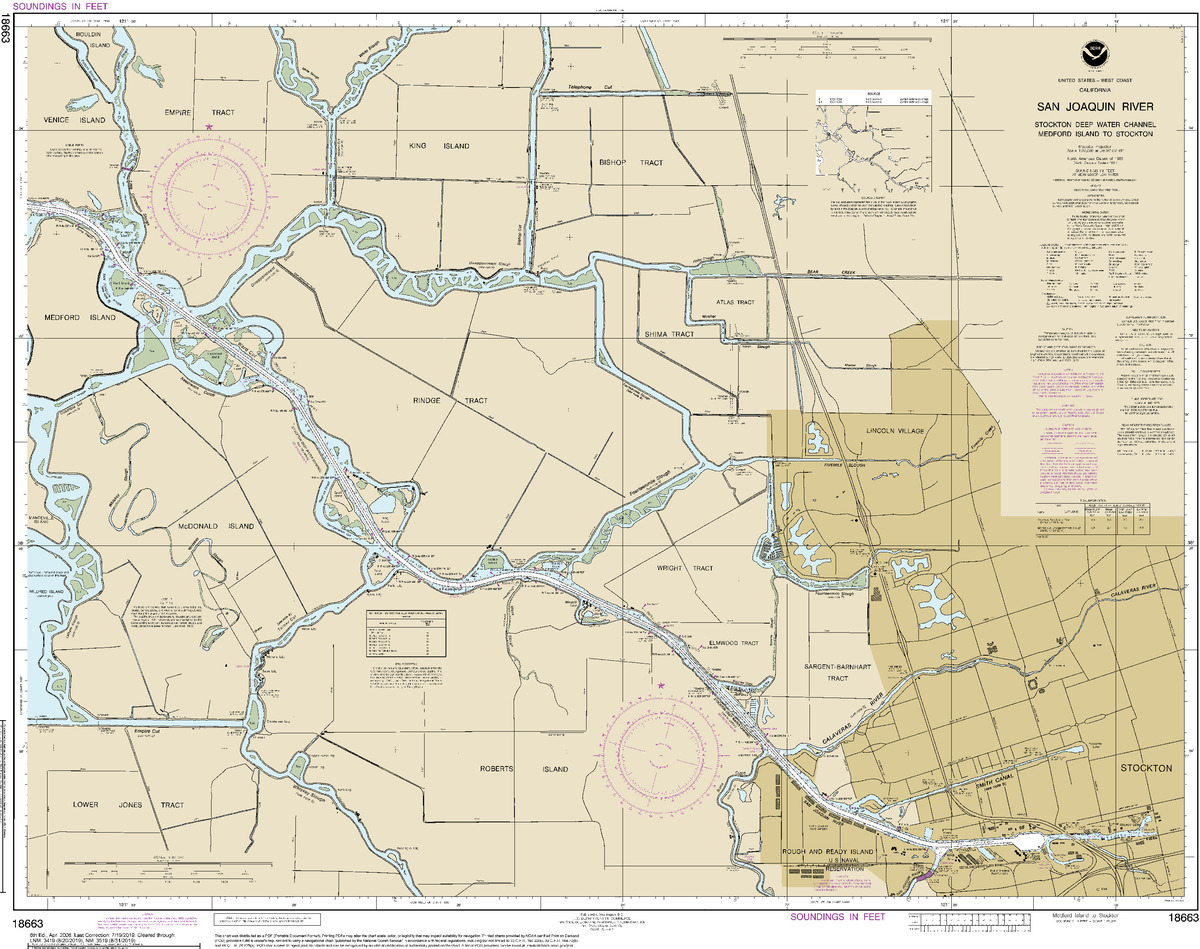 (image for) S Joaquin River Stockton Deep Water Chnl Medford Isl to Stockton - Click Image to Close