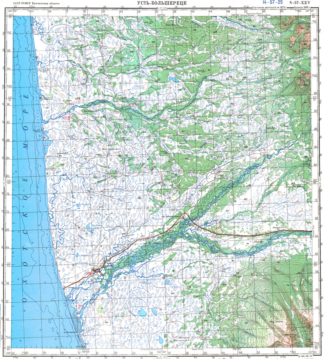 (image for) Russia 1:200,000: N-57-25 - Click Image to Close