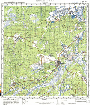 (image for) Ukraine #M-35-009: Lel'Chitsy, 1989