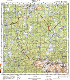 (image for) Ukraine #M-35-021: Slovechno, 1989