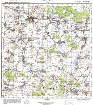 (image for) Ukraine #M-35-055: Korets, 1986