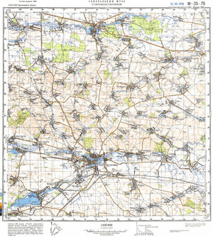 (image for) Ukraine #M-35-079: Starokonstantinov, 1989