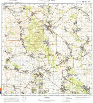 (image for) Ukraine #M-35-101: Satanov, 1985