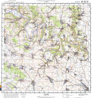 (image for) Ukraine #M-35-111: Tlumach, 1985