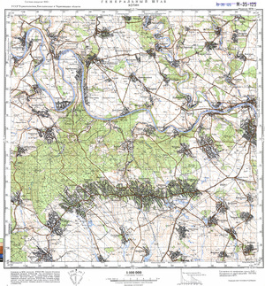 (image for) Ukraine #M-35-125: Hotin, 1978