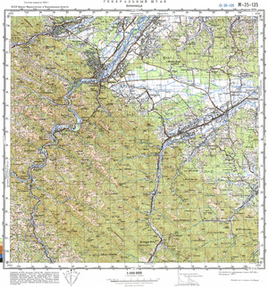 (image for) Ukraine #M-35-135: Vizhnitsa, 1978