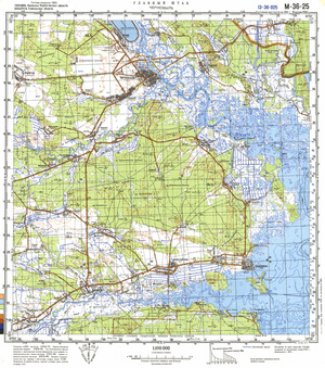 (image for) Ukraine #M-36-025: Chernobyl', 1993