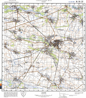 (image for) Ukraine #M-36-030: Bahmach, 1990