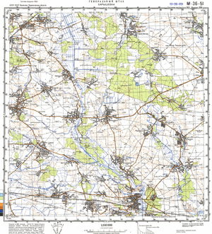 (image for) Ukraine #M-36-051: Baryshevka, 1989