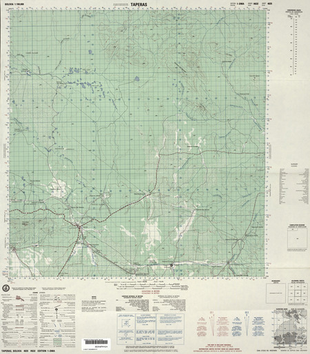 Bolivia #4835: Taperas - $20.00 : Charts and Maps, ONC and TPC Charts ...