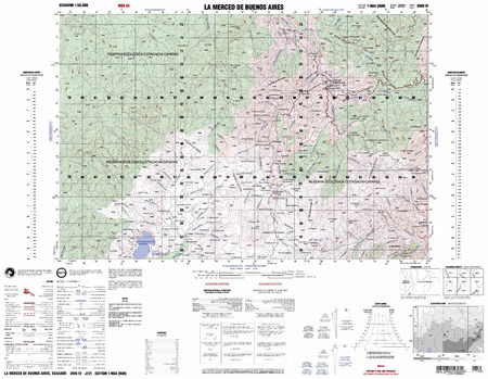 (image for) Ecuador #3995-4: Black/white copy of preliminary map