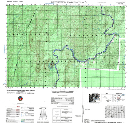 (image for) Honduras #3159-01: Confluencia Ríos Coco Y Lakús