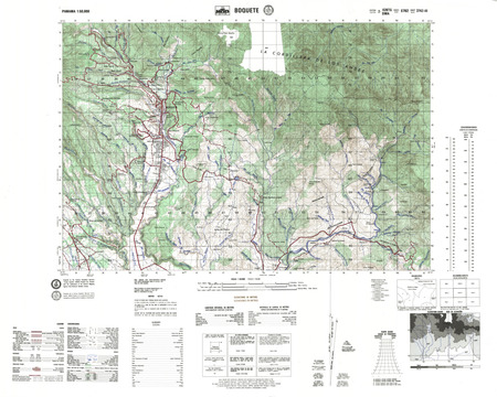 Panama #3742-3: Boquete - $20.00 : Charts and Maps, ONC and TPC Charts