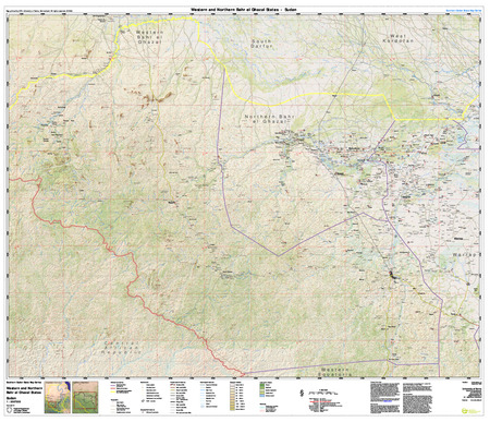 (image for) So Sudan States 1:500,000 Bahr el Gazal North and West