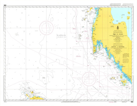 (image for) Thailand Nautical Chart: #362: Satun Ranong