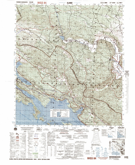 Bosnia-Herzegovina/Croatia #2680-1: Slano - $20.00 : Charts and Maps ...