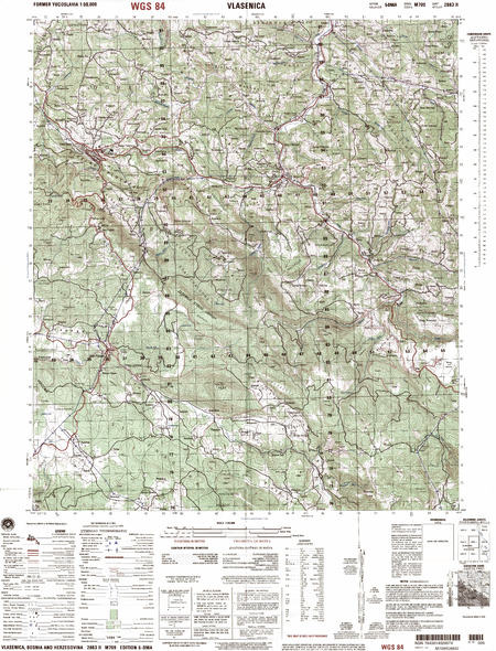 Bosnia-Herzegovina #2883-2: Vlasenica - $20.00 : Charts and Maps, ONC ...