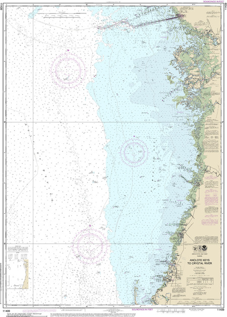 Anclote Keys to Crystal River - $20.00 : Charts and Maps, ONC and TPC ...