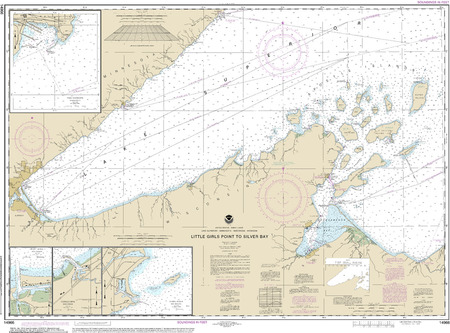 (image for) Lil Girls Point to Silver Bay, with Duluth and Apostle Isl