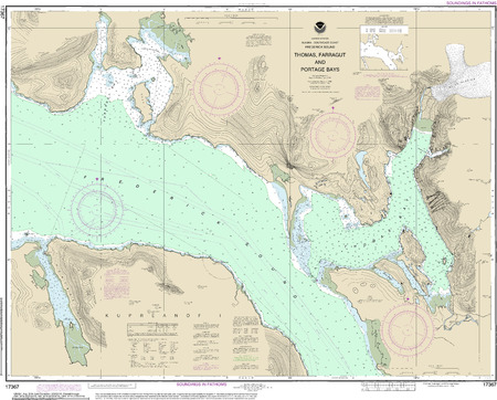 Thomas, Farragut, and Portage Bays, Frederick Sound - $20.00 : Charts 