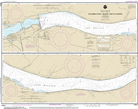 Columbia River-McNary Dam to Juniper - $20.00 : Charts and Maps, ONC 