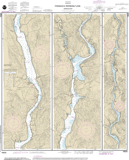 (image for) FRANKLIN D. ROOSEVELT LAKE Northern part