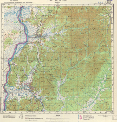 Топографическая карта хабаровского края